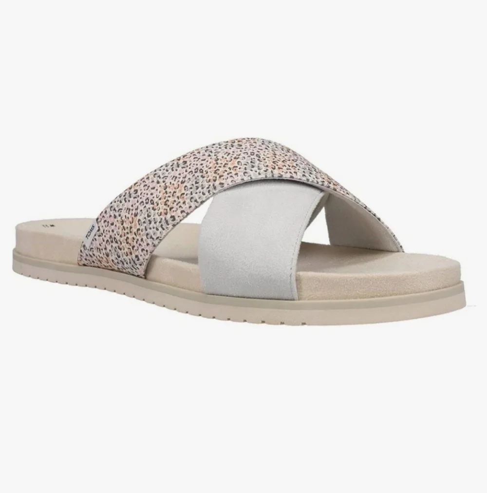 BRAND NEW TOMS SAVANA WOMEN's MULTI-COLOR SLIDE SANDALS